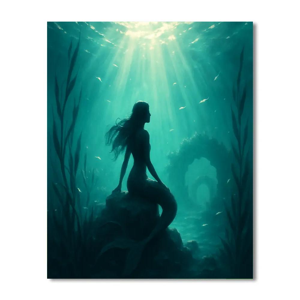 Mermaid Tidal Lumen DIY paint by numbers