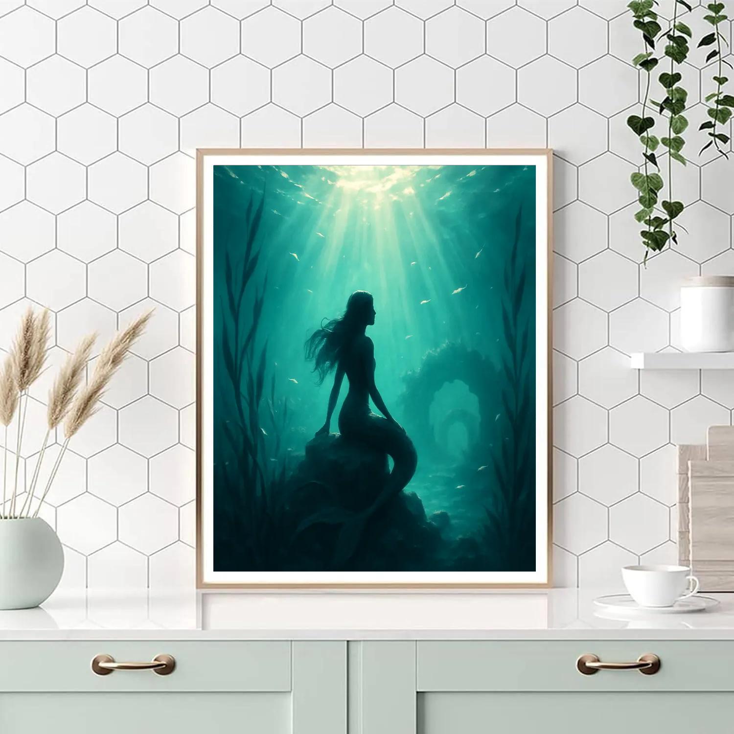 Mermaid Tidal Lumen DIY paint by numbers