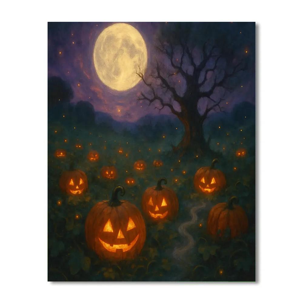 Enchanted Harvest Night painting number kit