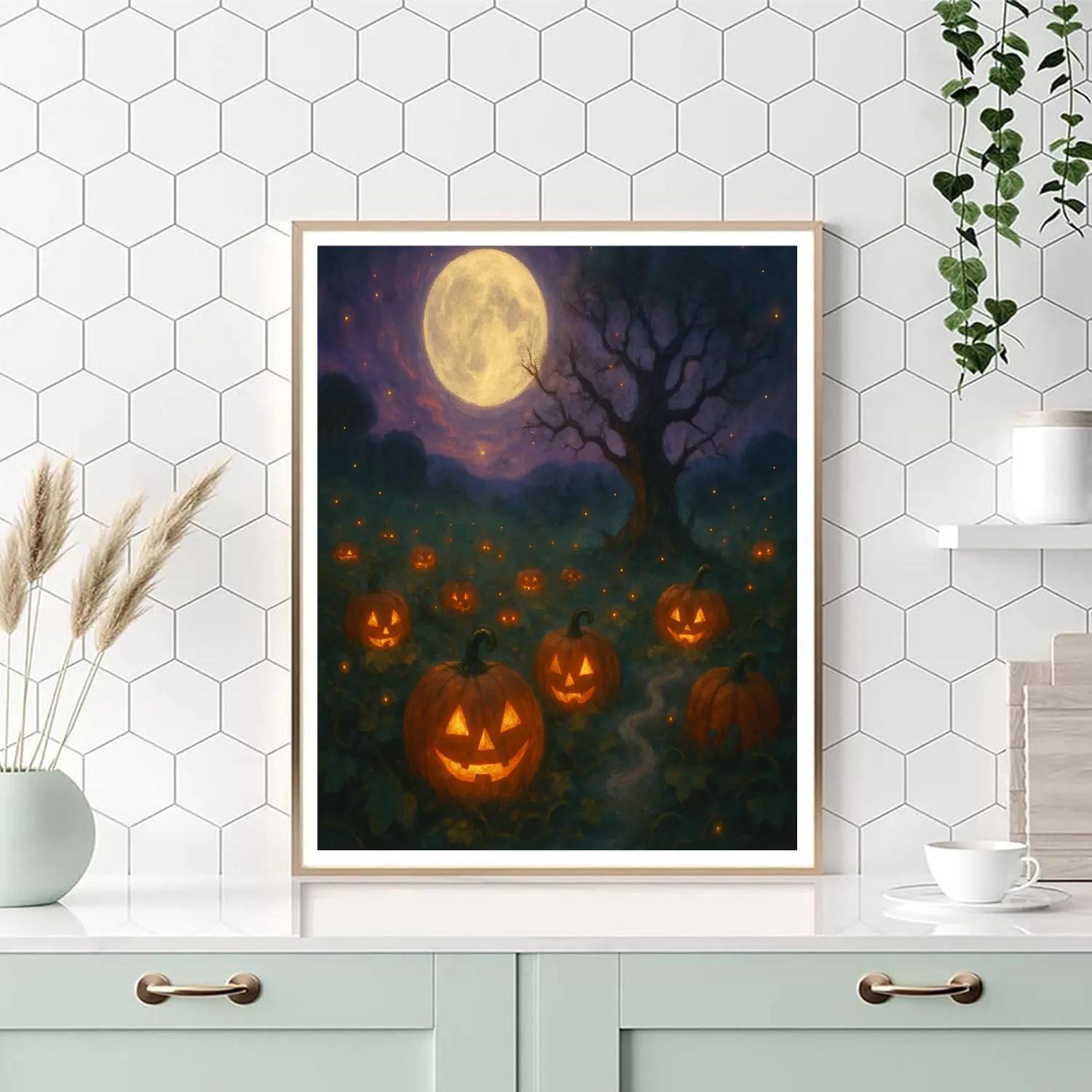 Enchanted Harvest Night painting number kit