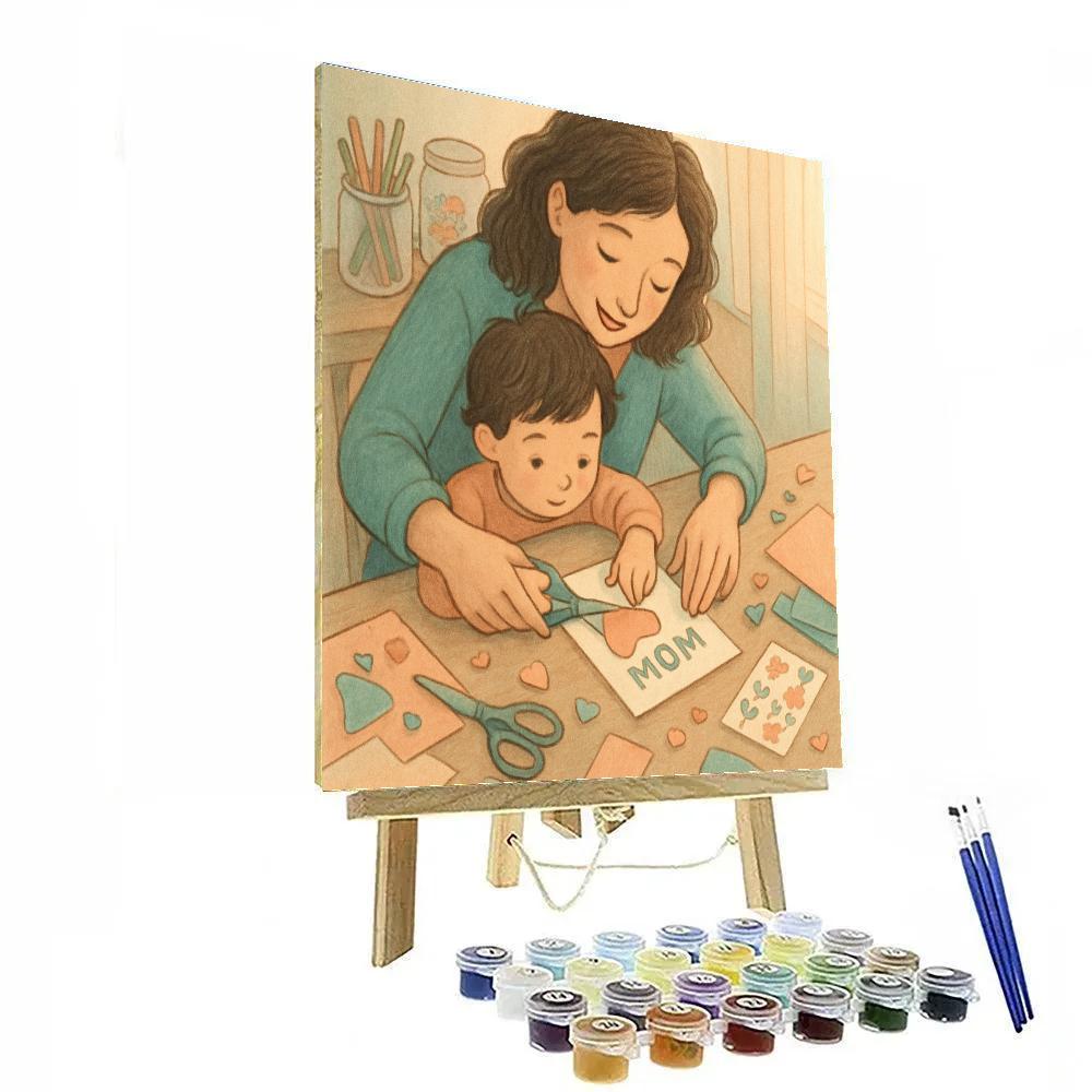 Quiet Crafting Afternoon With Mom Numbered painting kits