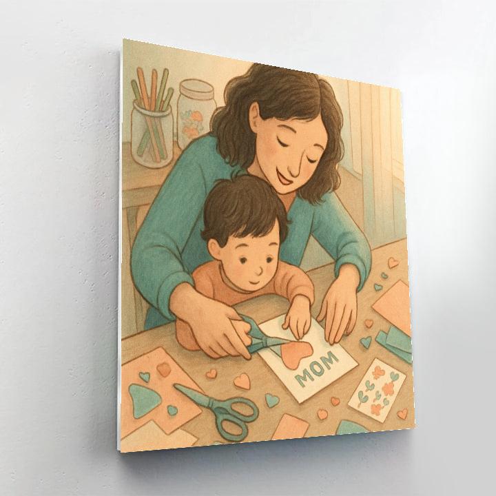 Quiet Crafting Afternoon With Mom Numbered painting kits