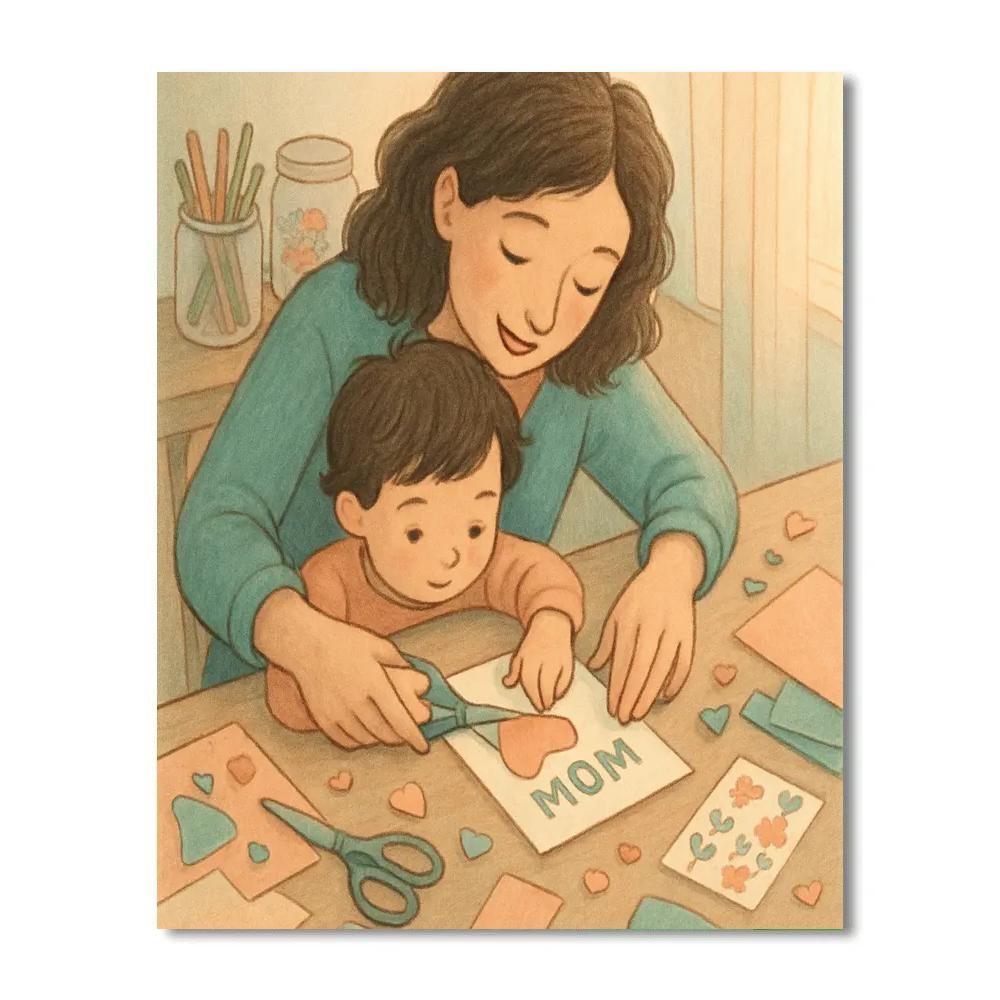 Quiet Crafting Afternoon With Mom Numbered painting kits