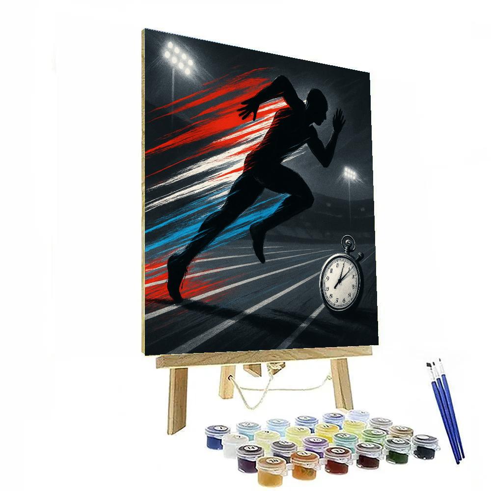 Sport Kinetic Streaks paint by color