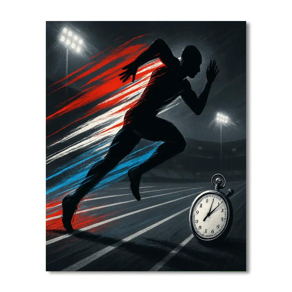 Sport Kinetic Streaks paint by color