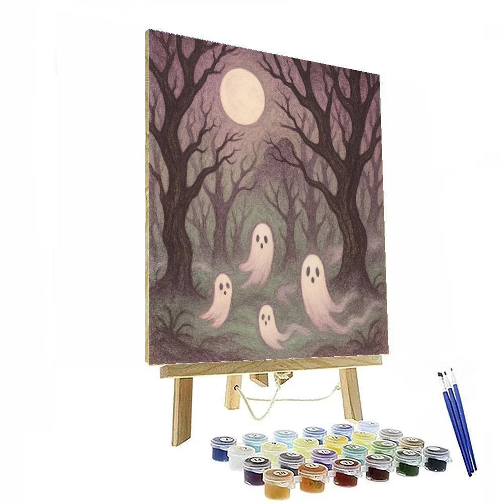 Spooky Forest Dance paint by numbers