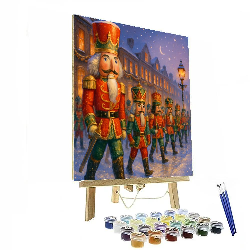 Magical Nutcracker Parade At Dusk paint by color