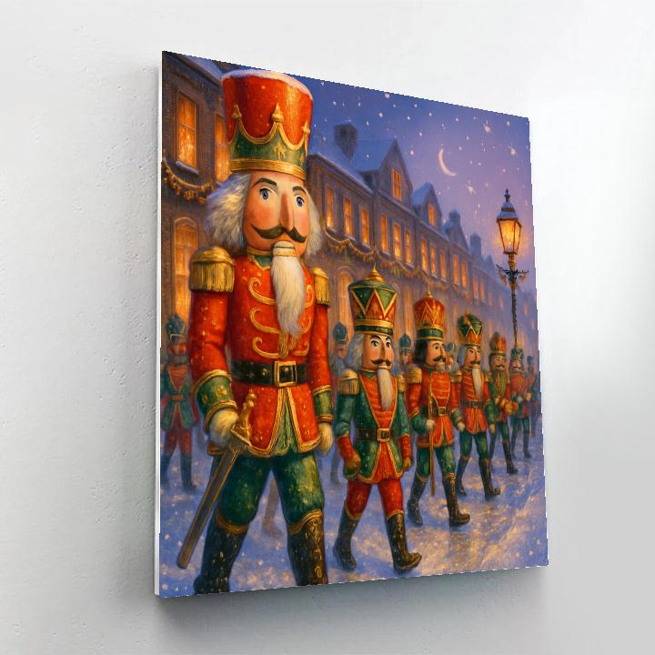 Magical Nutcracker Parade At Dusk paint by color