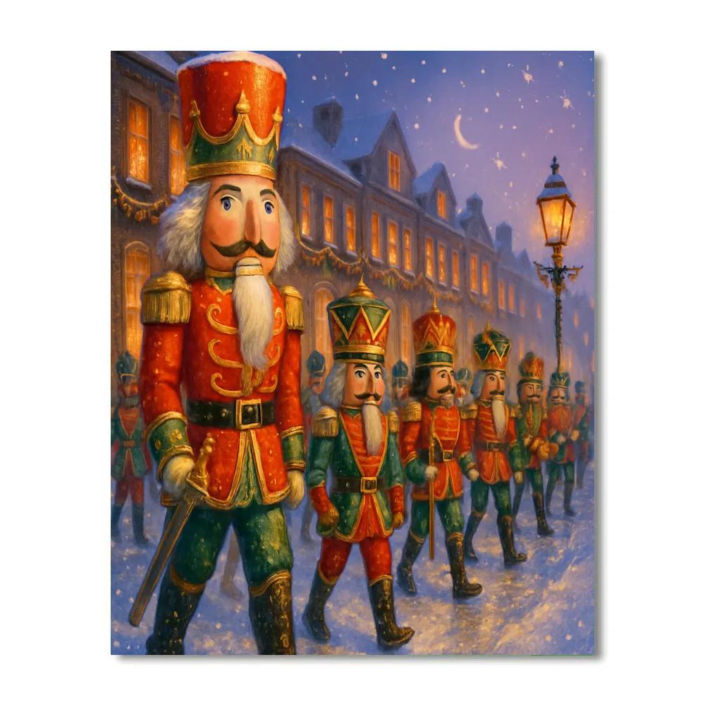 Magical Nutcracker Parade At Dusk paint by color