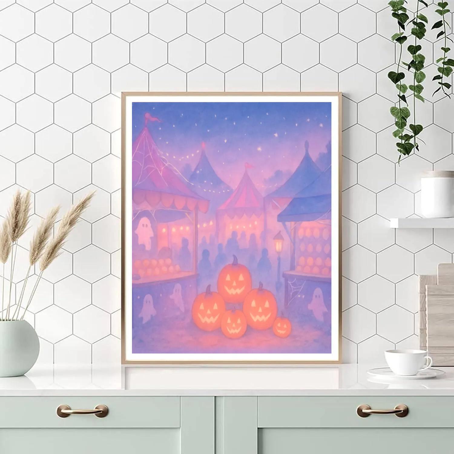 Moonlit Carnival Madness paint by color