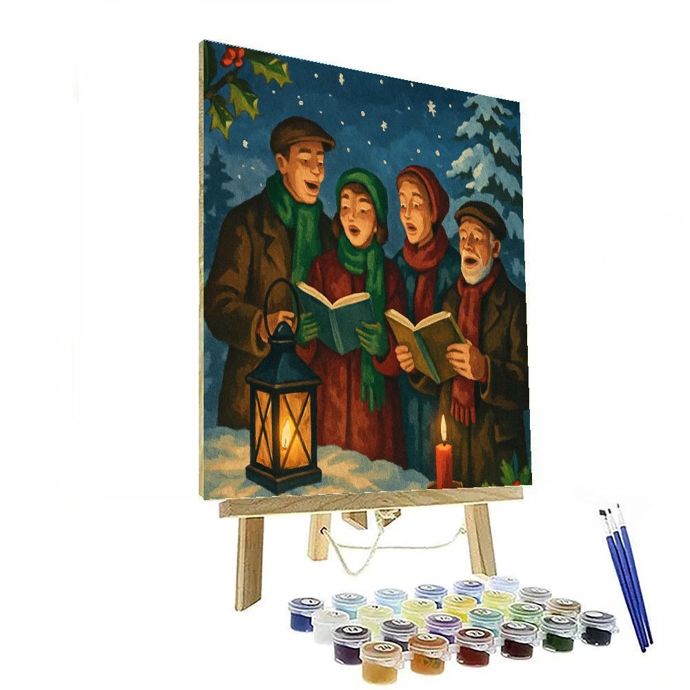 Starry Night Carol Chorus Numbered painting kits