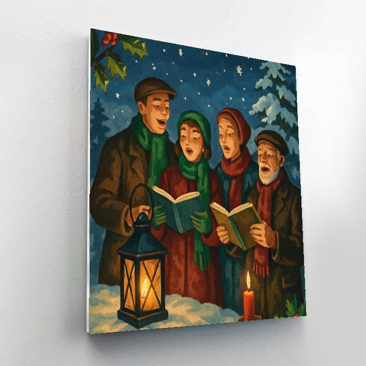 Starry Night Carol Chorus Numbered painting kits