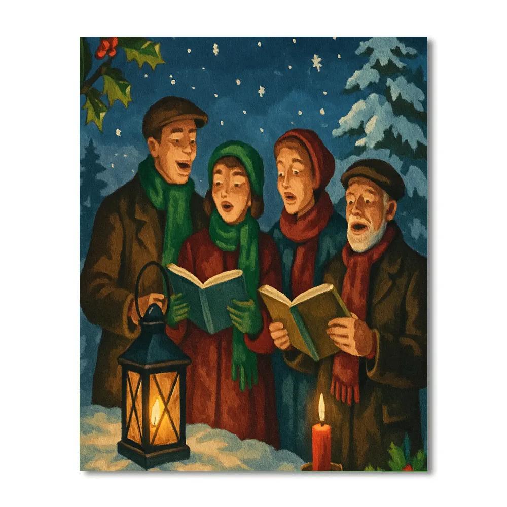 Starry Night Carol Chorus Numbered painting kits