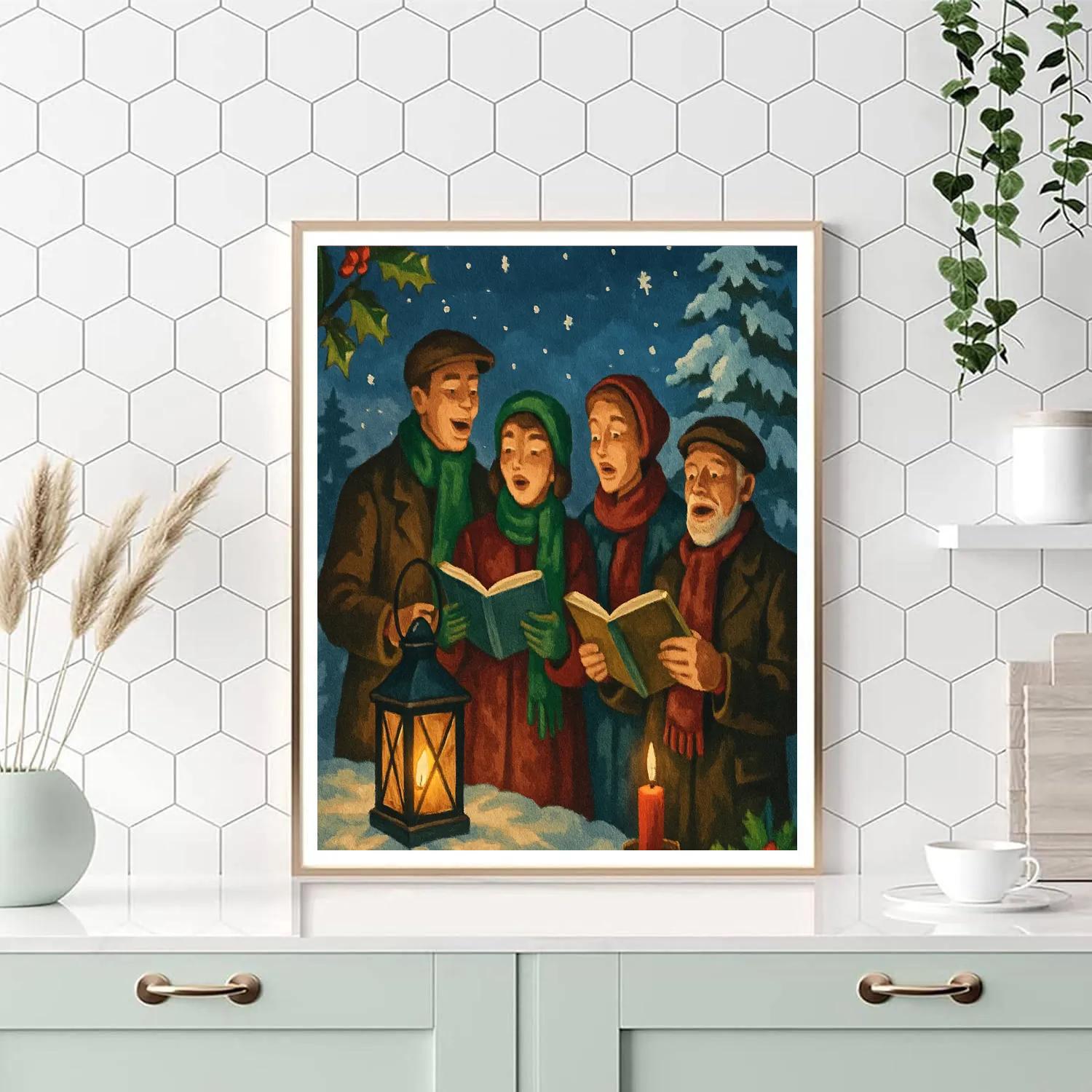 Starry Night Carol Chorus Numbered painting kits