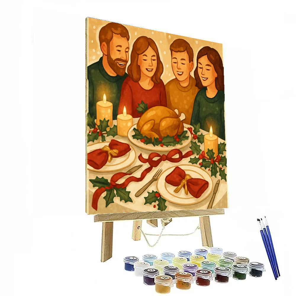 Festive Feast Tableaux paint by numbers