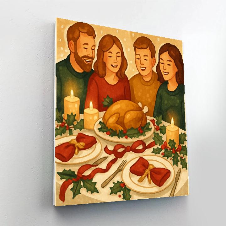 Festive Feast Tableaux paint by numbers