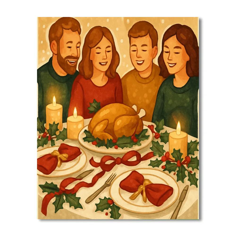 Festive Feast Tableaux paint by numbers