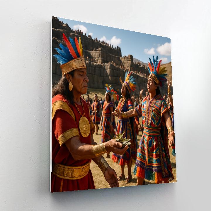 Inti Raymi Sun Celebration On Sacsayhuaman Hill paint by number