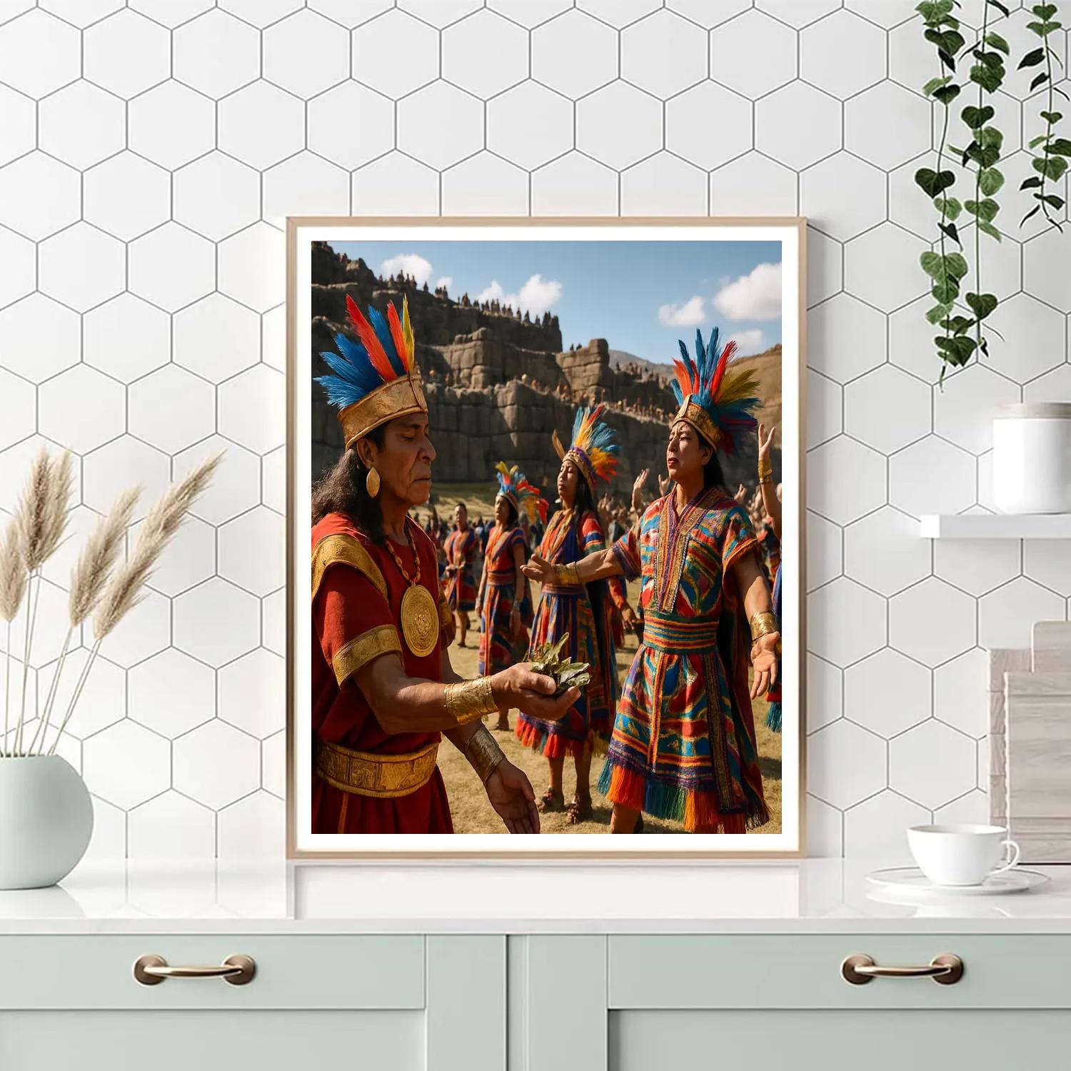 Inti Raymi Sun Celebration On Sacsayhuaman Hill paint by number