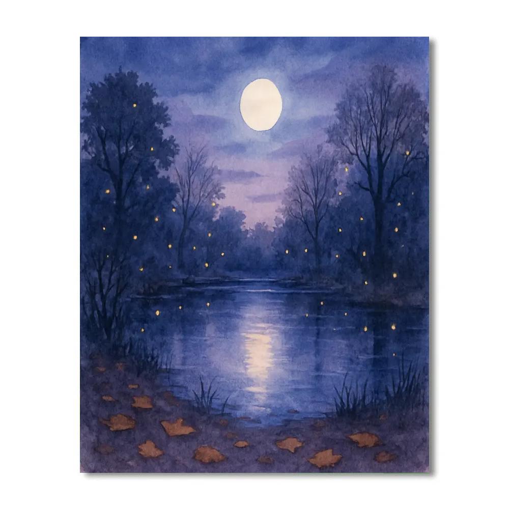 Eerie Twilight Serene Numbered painting kits
