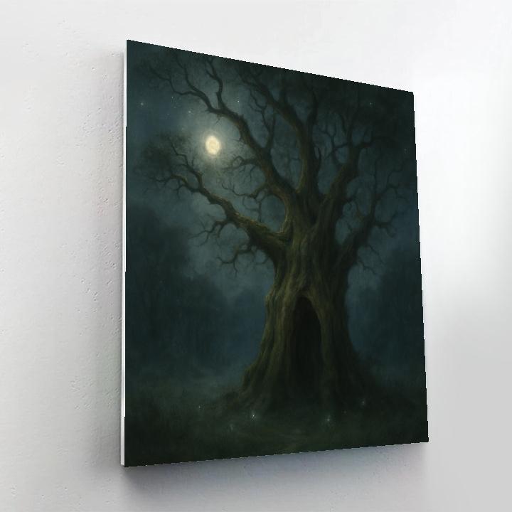 Old Hollow Tree Guardian paint by numbers