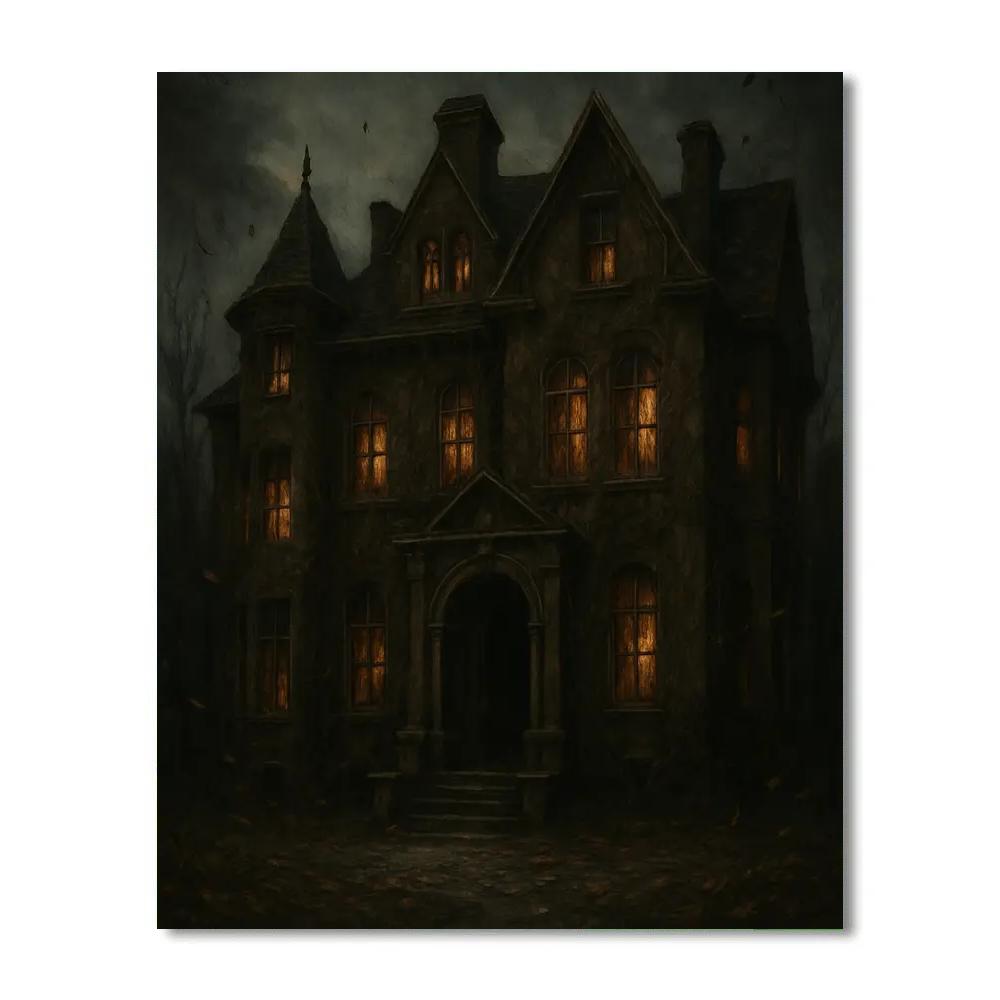 Twilight Horror Hall Painting by numbers kit