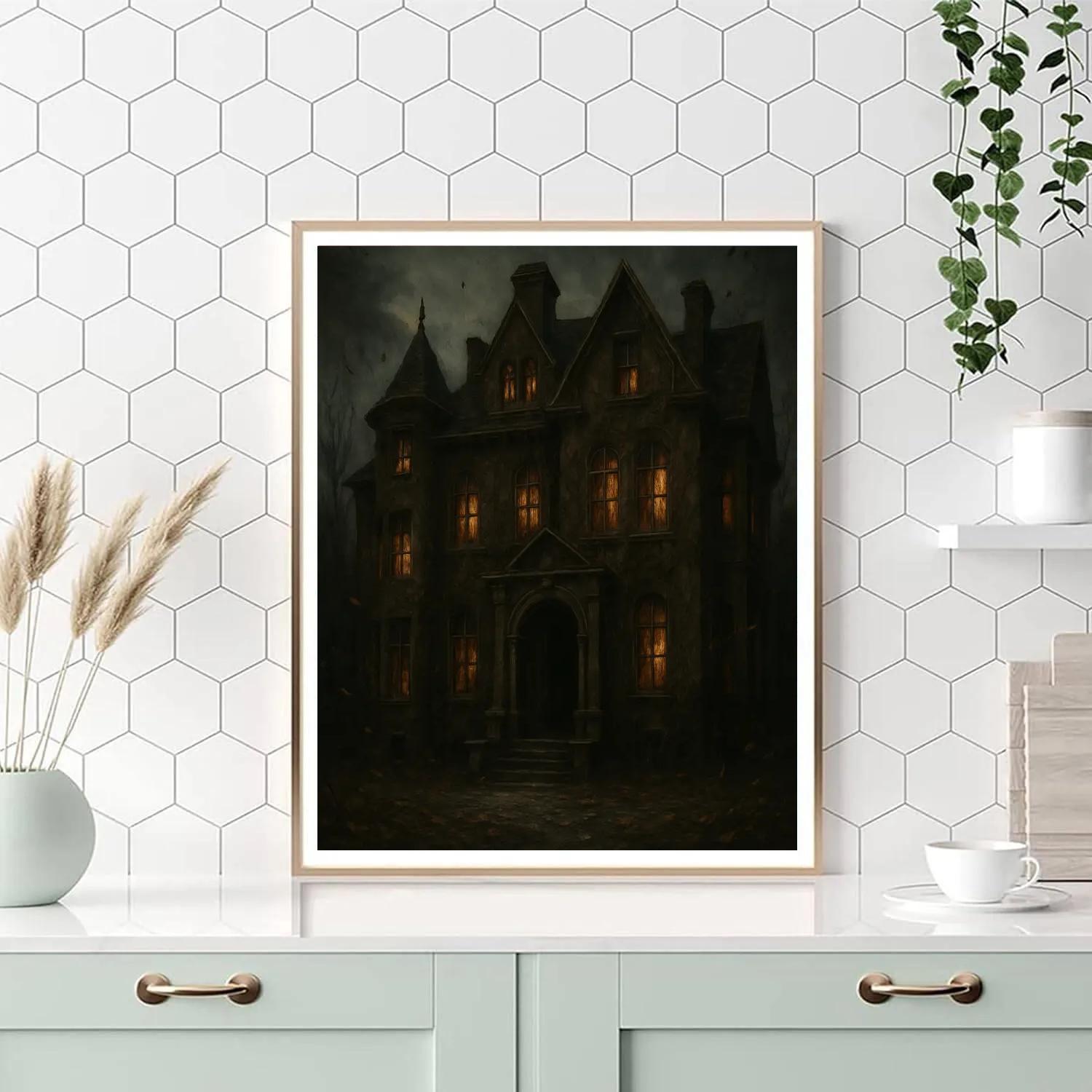 Twilight Horror Hall Painting by numbers kit