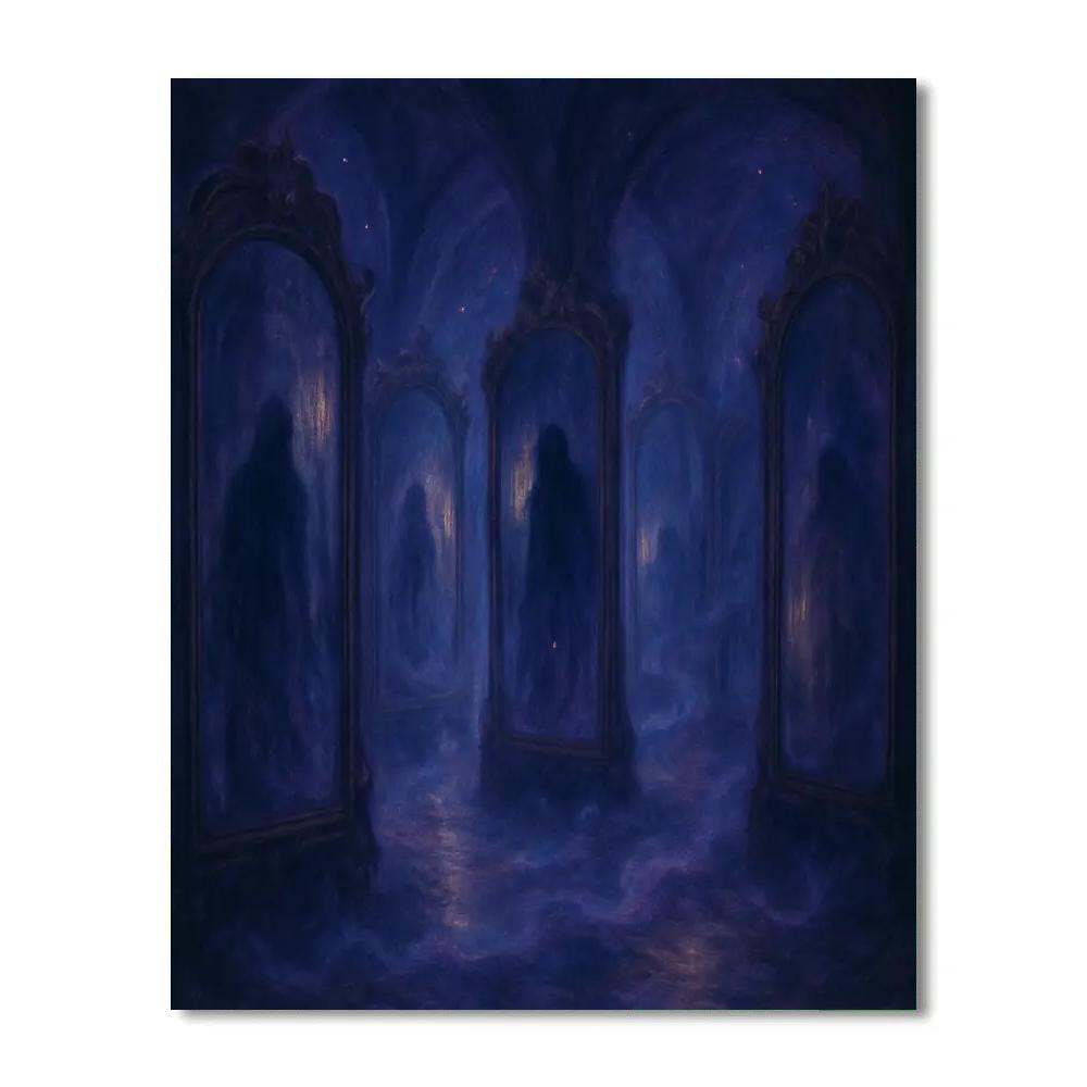 The Gloomy Hall Of Mirrors paint by numbers