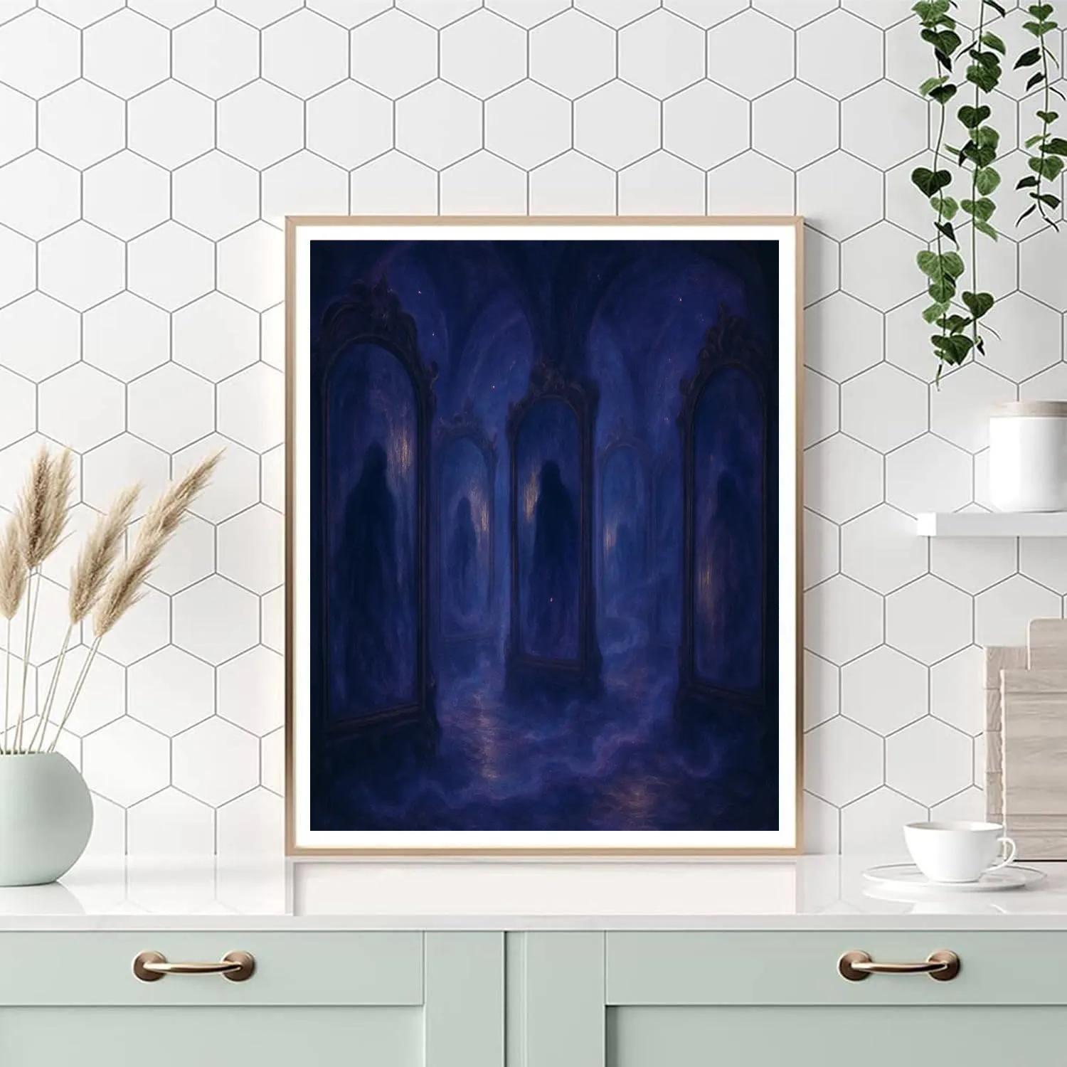 The Gloomy Hall Of Mirrors paint by numbers