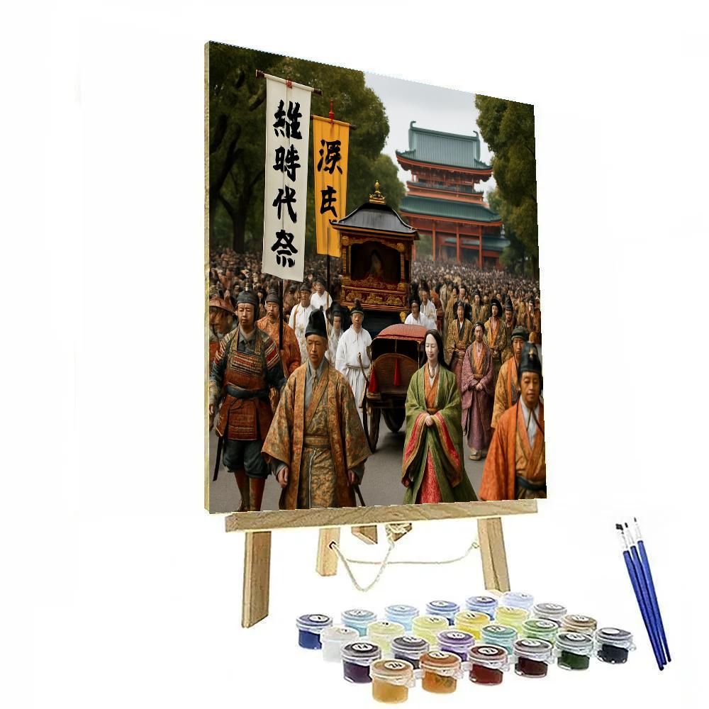 Jidai Matsuri Historical Parade In Kyoto DIY paint by numbers