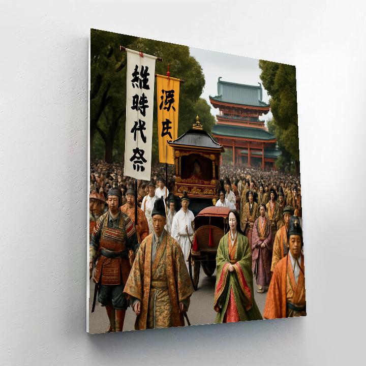 Jidai Matsuri Historical Parade In Kyoto DIY paint by numbers