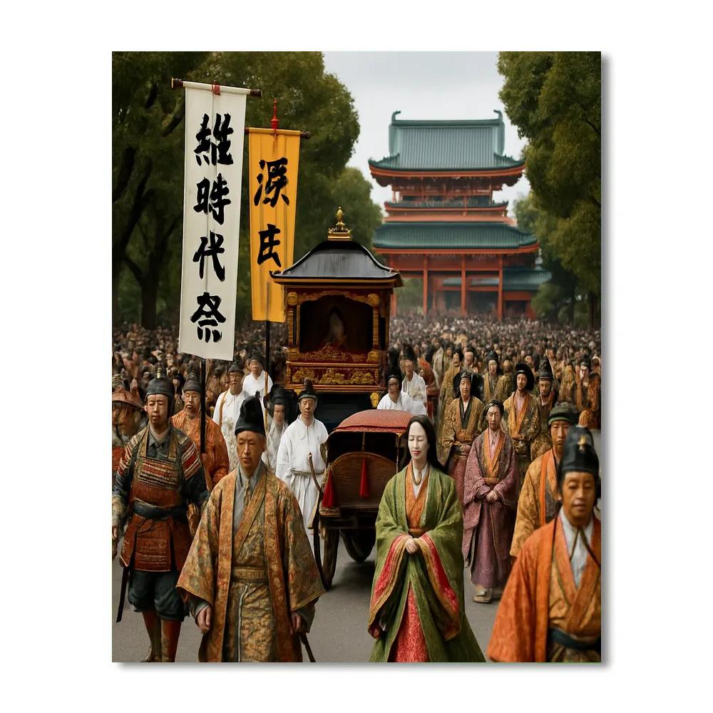 Jidai Matsuri Historical Parade In Kyoto DIY paint by numbers