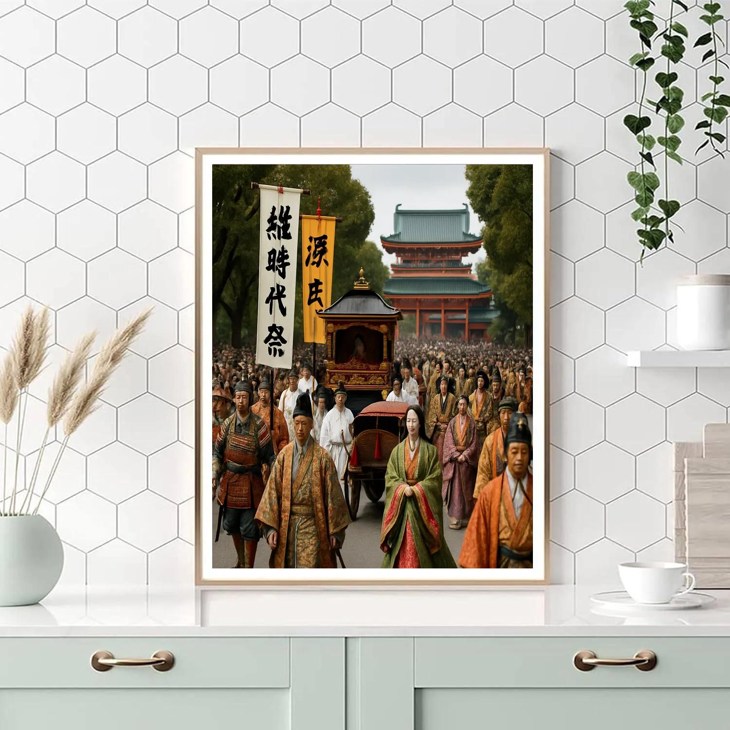 Jidai Matsuri Historical Parade In Kyoto DIY paint by numbers