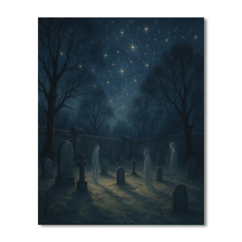 Hallowed Ground Under Starry Skies painting number kit