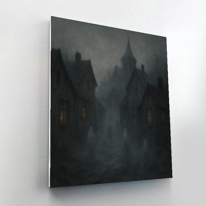 Haunted Echoes In The Fog Paint by numbers art