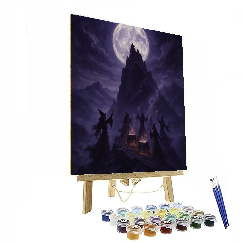 Moonlit Witch’s Summit Paint by numbers kits