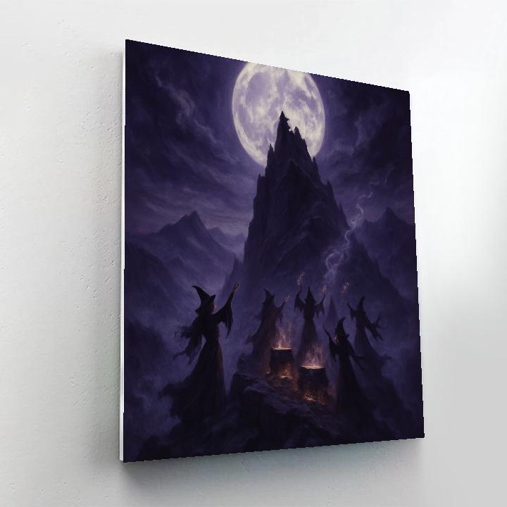 Moonlit Witch’s Summit Paint by numbers kits