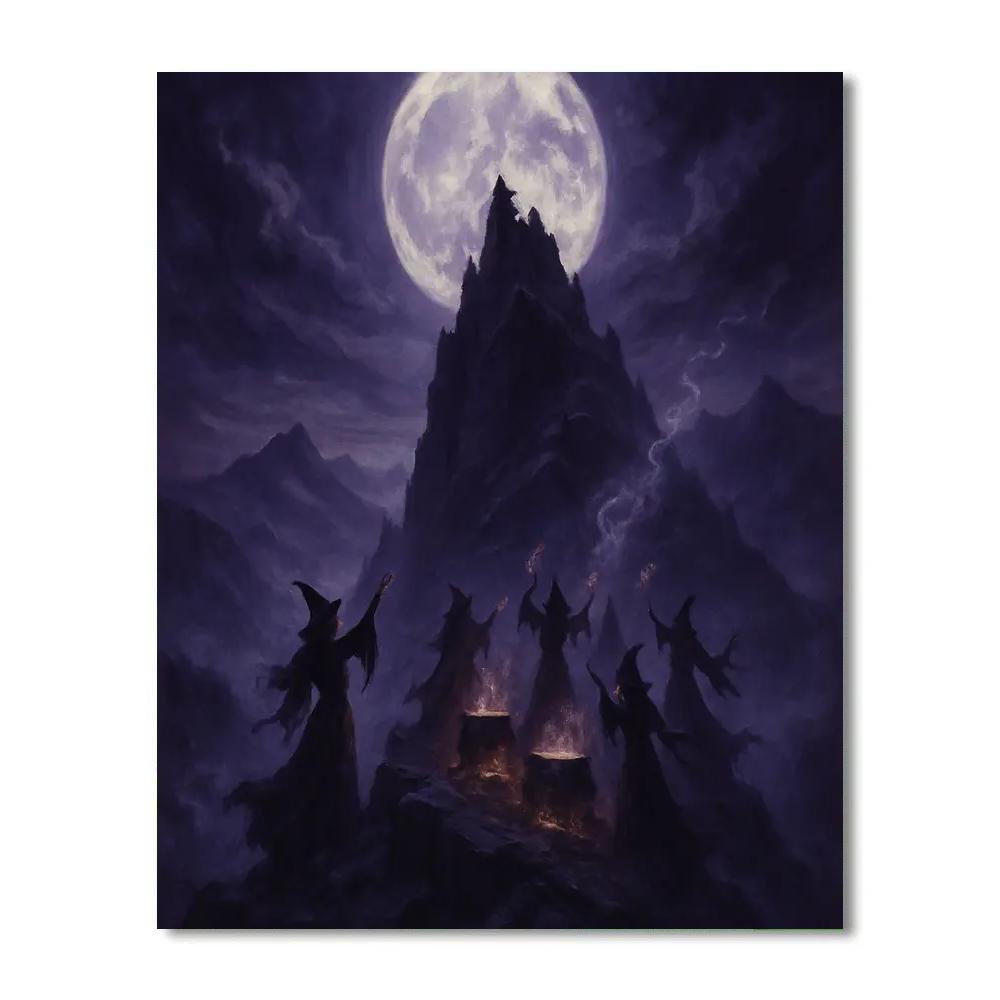 Moonlit Witch’s Summit Paint by numbers kits