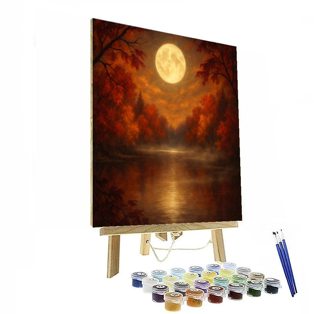 Mystical Autumn Reflections Painting by numbers kit
