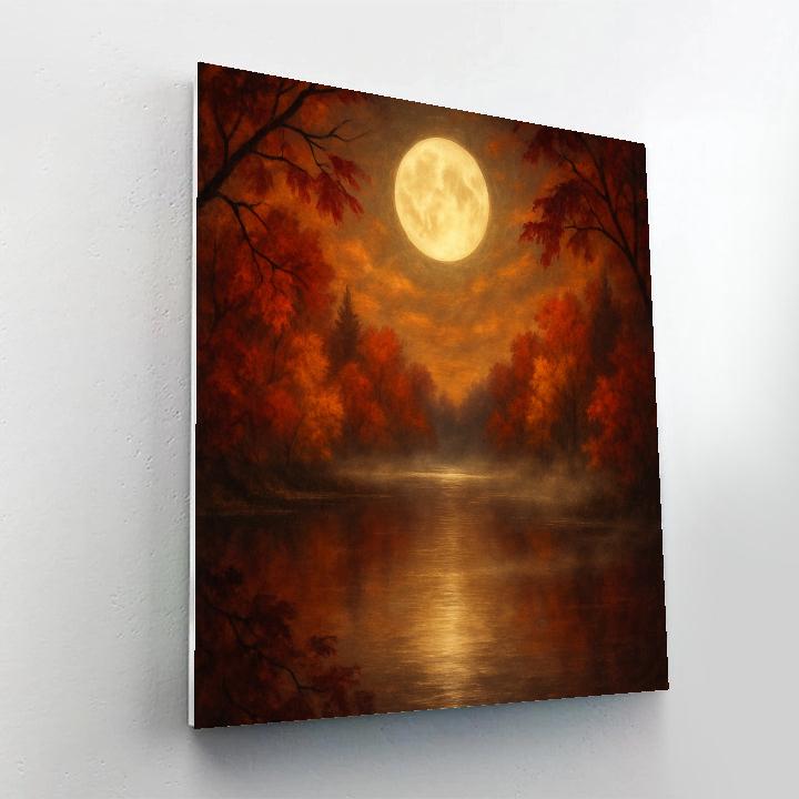 Mystical Autumn Reflections Painting by numbers kit