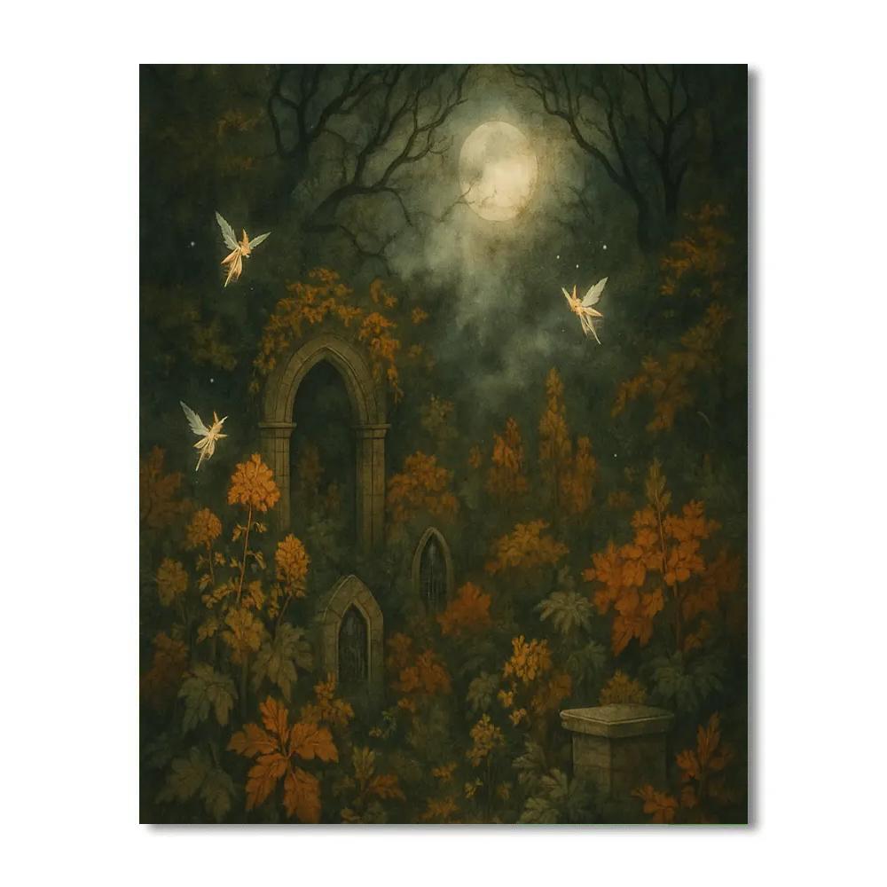 Cursed Garden At Midnight DIY paint by numbers