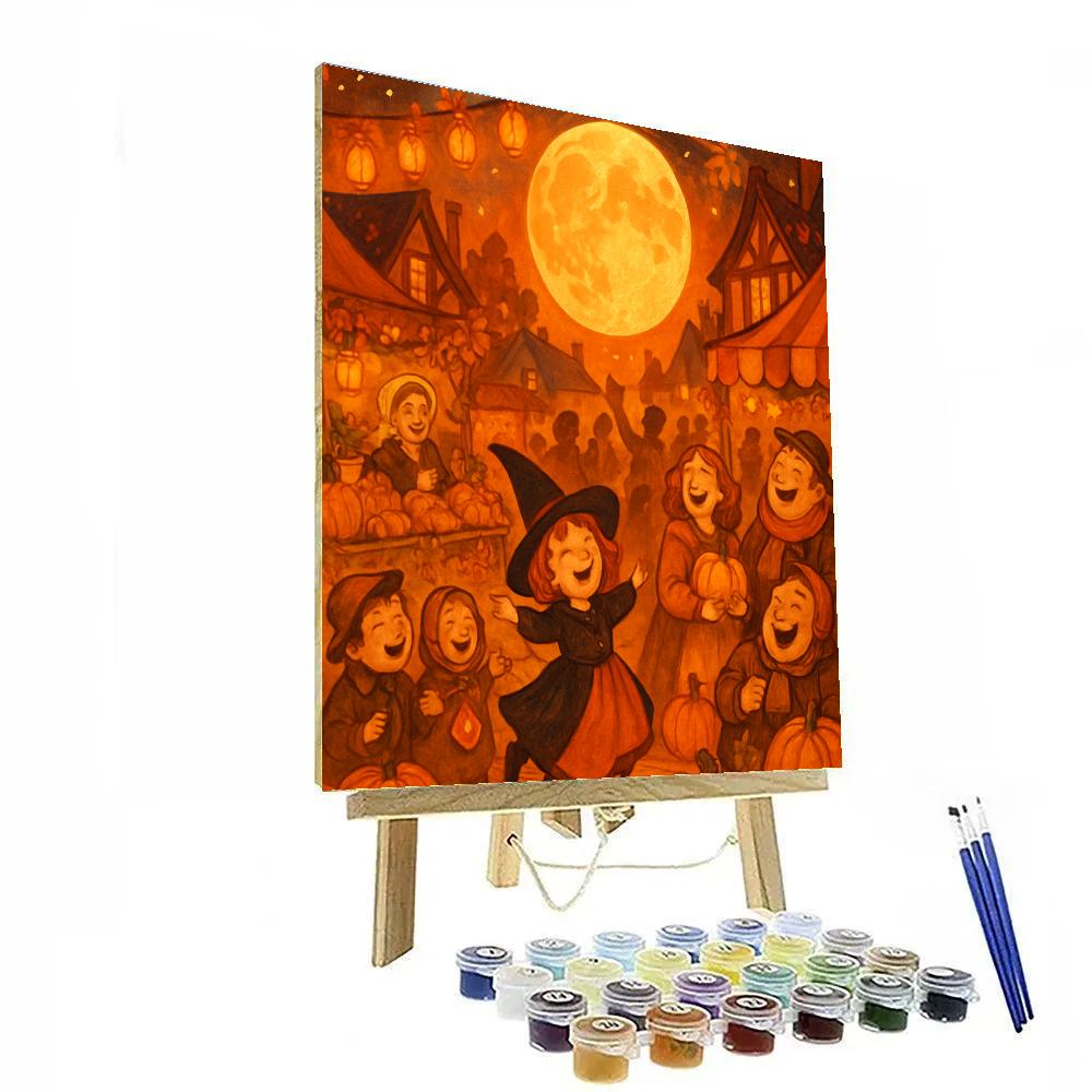 Enchanting Harvest Moon Festival paint by numbers