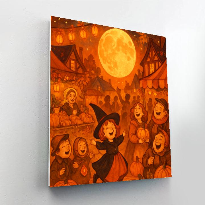 Enchanting Harvest Moon Festival paint by numbers