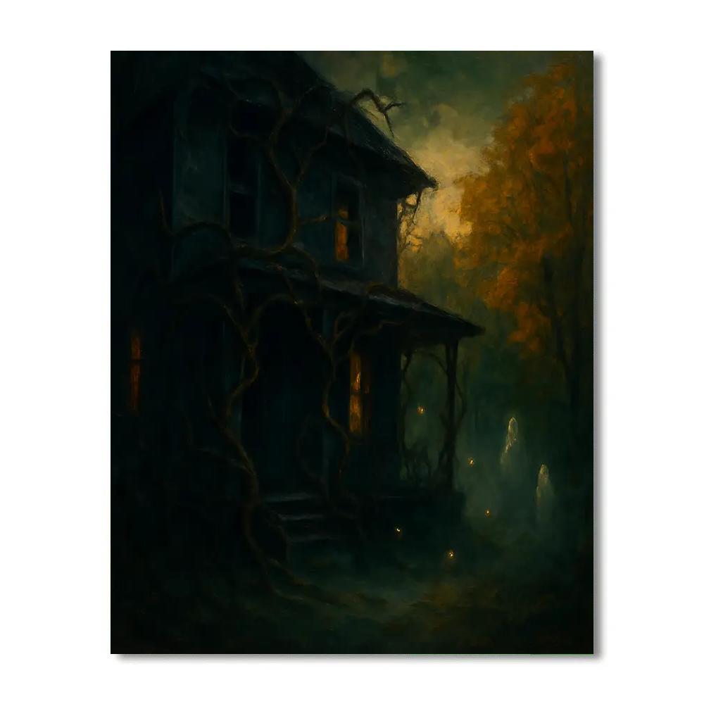 Wraiths Among Twisted Vines painting number kit