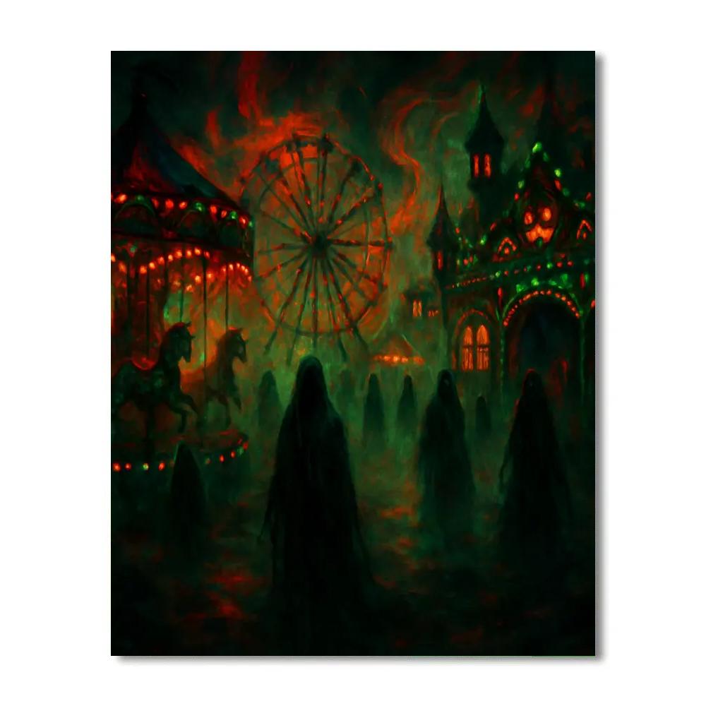 Haunted Carnival Of Shadows Painting by numbers kit