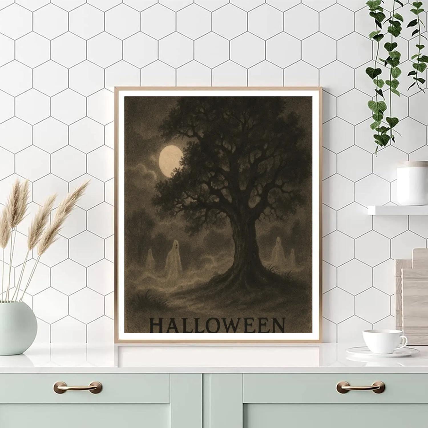 Autumn Fog Over Creaking Oaks Paint by numbers art