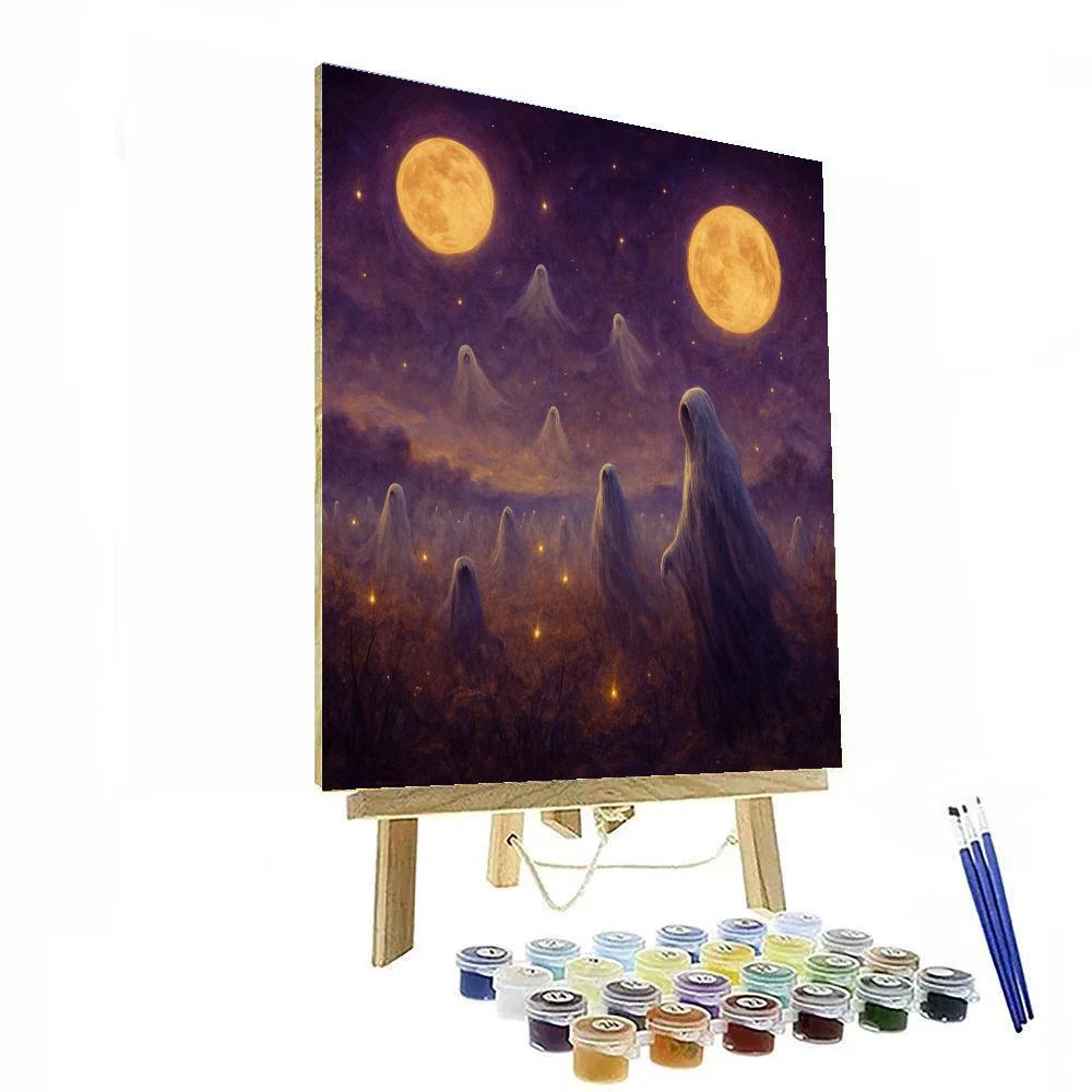 Restless Souls Of The Harvest Moon DIY paint by numbers