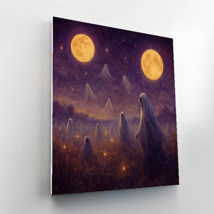 Restless Souls Of The Harvest Moon DIY paint by numbers