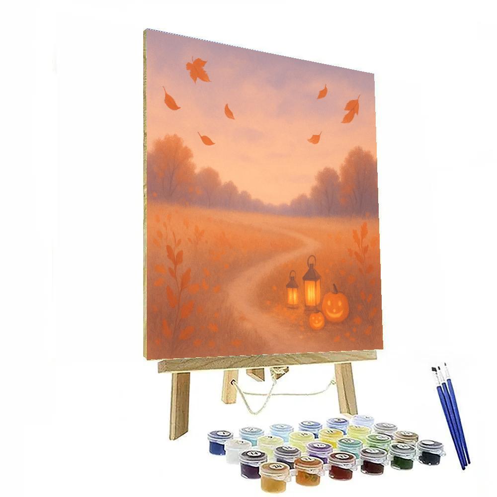 Serene Fields Of Autumn’s Embrace painting number kit
