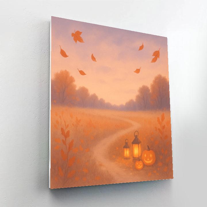 Serene Fields Of Autumn’s Embrace painting number kit
